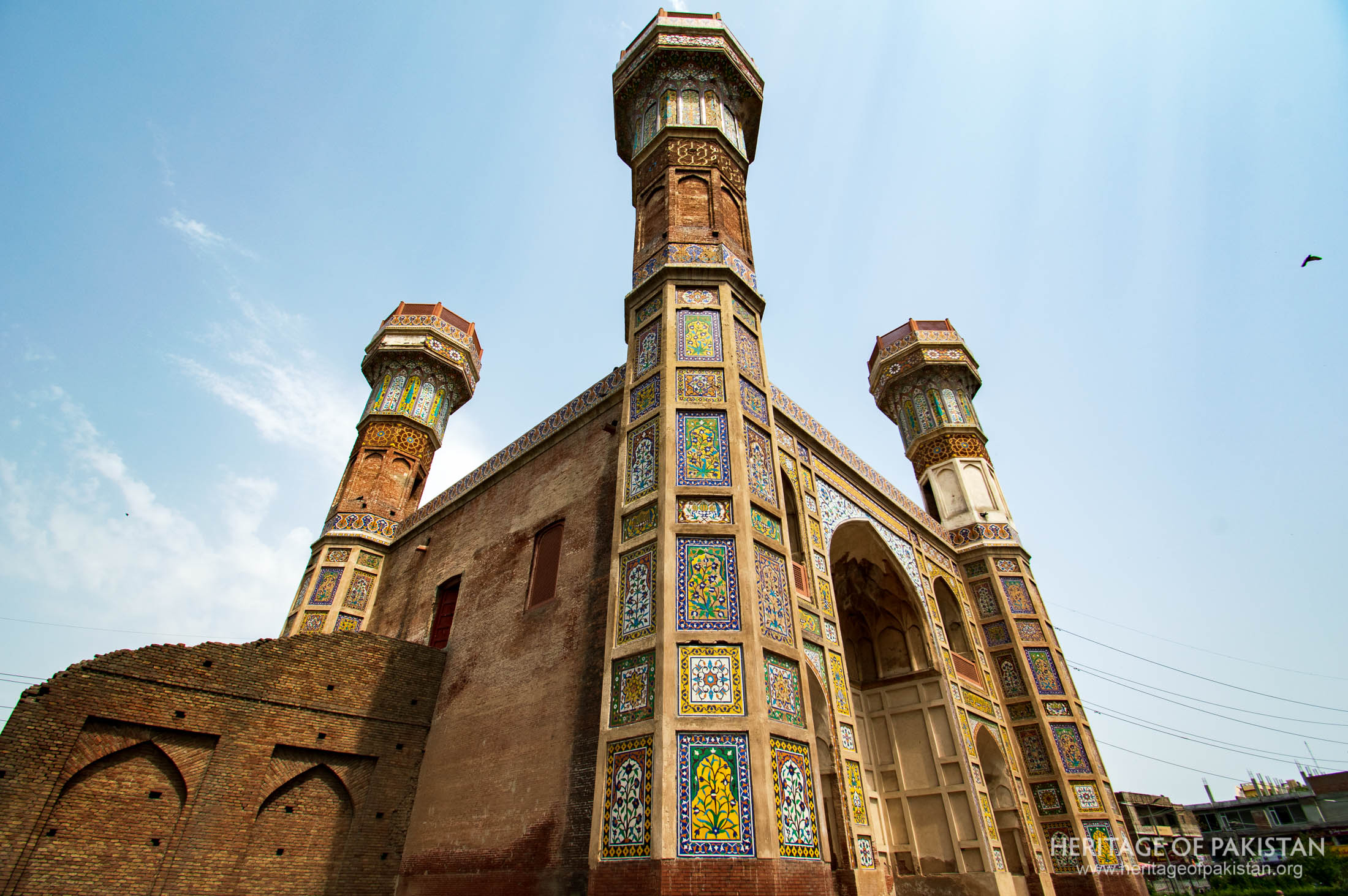 One tower collapsed in the 1846 earthquake and was later restored in the 1960s.